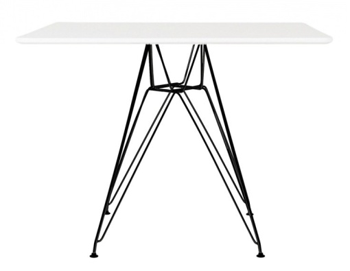 MASA ALBA DSR SQUARE BLACK 100x100 STIL MODERN B2