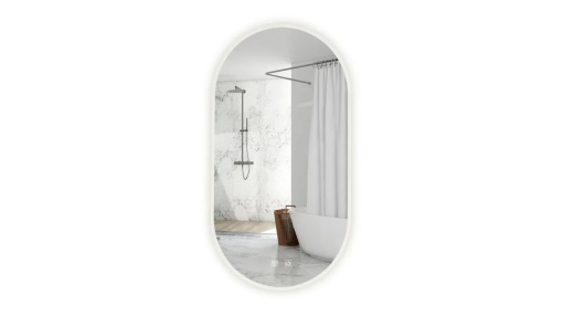 OGLINDA BAIE REA EGG, CU LED, 60x80CM, DIN STICLA, CALITATE SUPERIOARA