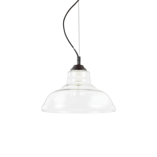 PENDUL BISTRO' SP1 PLATE, TRANSPARENT, DIN STICLA, STIL MODERN