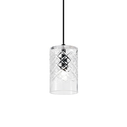 PENDUL COGNAC- 2 SP1, TRANSPARENT, DESIGN DECORATIV, IDEAL LUX