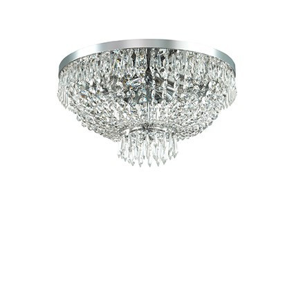PLAFONIERA CAESAR PL6, CROM, DESIGN CLASIC, IDEAL LUX