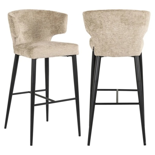 SCAUN DE BAR TAYLOR DESERT FUSION 109, S4716, CONFECTIONAT DIN 100% POLIESTER SPUMA SI METAL, RICHMOND INTERIORS