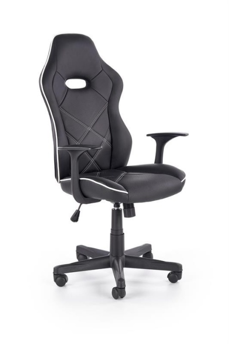 SCAUN DE BIROU/CABINET RAMBLER ALB/NEGRU STIL MODERN HALMAR