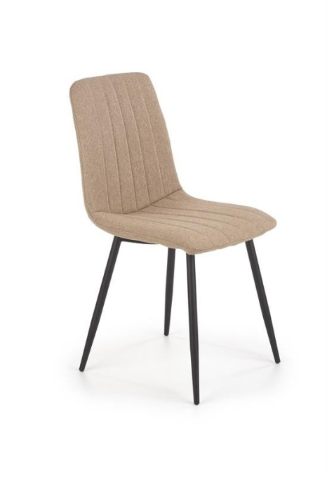 SCAUN DINING K397 BEJ/NEGRU STIL MODERN HALMAR
