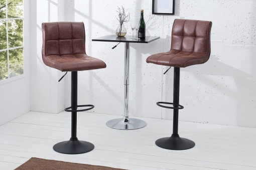 SET 2 SCAUNE DE BAR 95/115CM, MARO, MODENA, COD 37937, DESIGN VINTAGE
