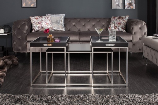 SET 3 MASUTE DE CAFEA ELEMENTS 39834 STIL MODERN