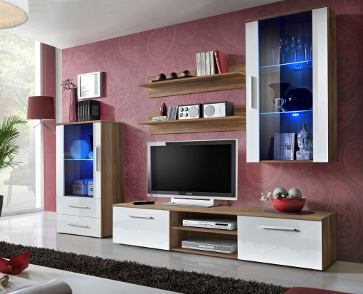 SET LIVING MODULAR CU LED GALINO J 28 NWH GJ STIL MODERN ASM