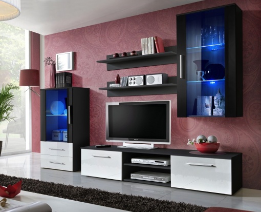 SET LIVING MODULAR CU LED GALINO J 28 ZWHS GJ STIL MODERN ASM