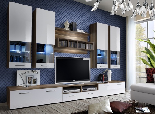 SET MODULAR LIVING DORADE, CU ILUMINARE LED, NWW DO, STIL MODERN, ASM