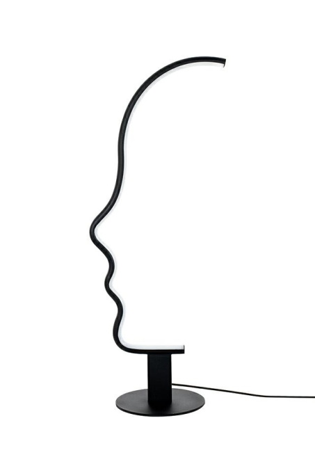 VEIOZA FACE TABLE NEAGRA, CONFECTIONATA DIN OTEL INOXIDABIL SI ALUMINIU, STIL MODERN