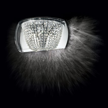 APLICA MODERNA CU CRISTAL, AUDI-61 AP4, CHROME, IDEAL LUX