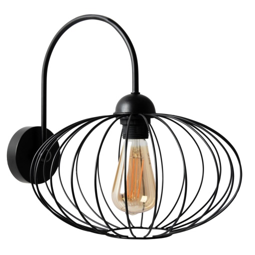 APLICA PARMA GY180802, NEGRU, DIN OTEL SI METAL DE INALTA CALITATE, STIL MODERN, TU