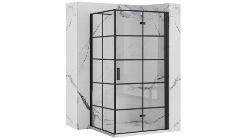 CABINA DE DUS REA MOLIER, PLIABILA, 110x90CM, NEGRU, DIN STICLA, CALITATE SUPERIOARA