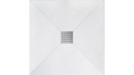 CADITA DE DUS REA ROCK, 90x90 CM, ALB, DIN ACRIL, CALITATE SUPERIOARA