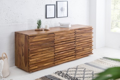 COMODA 160CM, RELIEF, DIN LEMN MASIV DE TRANDAFIR INDIAN, DESIGN RUSTIC, ARTIM GROUP SELECTION