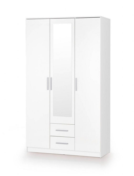 DULAP CU OGLINDA, LIMA S-3, ALB, DIN PAL MELAMINAT, STIL MODERN, HALMAR
