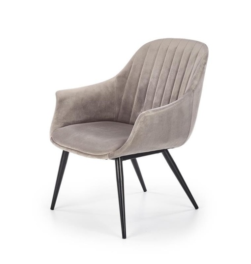 FOTOLIU CONFORTABIL ELEGANCE GRI/NEGRU STIL MODERN HALMAR