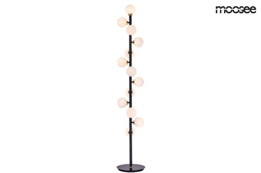 LAMPADAR COSMO, DIN METAL SI STICLA, AURIU/ALB/NEGRU, B2
