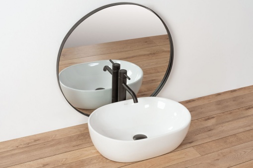 LAVOAR REA AMELIA, ALB, 48 CM, DIN CERAMICA, CALITATE SUPERIOARA