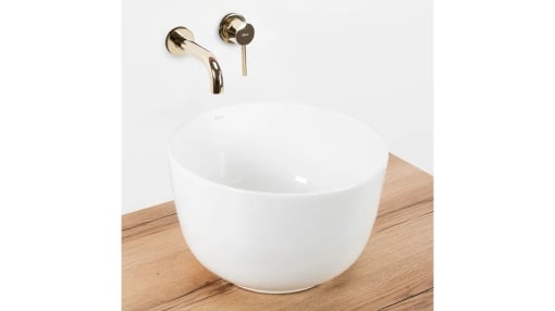 LAVOAR REA MALENA, 38,5 CM, ALB, DIN CERAMICA, CALITATE SUPERIOARA