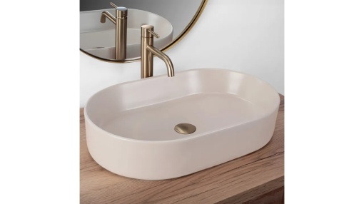 LAVOAR REA NADIA, BEJ MAT, 61 CM, DIN CERAMICA, CALITATE SUPERIOARA