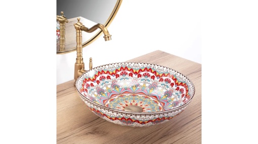 LAVOAR REA PERU, 40 CM, MULTICOLOR, DIN CERAMICA, CALITATE SUPERIOARA
