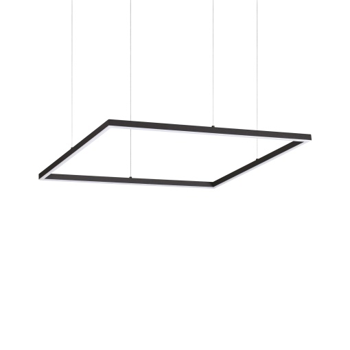 LUSTRA ORACLE SLIM SQUARE SP D070, NEGRU MAT, DIN ALUMINIU SI POLICARBONAT, STIL MODERN