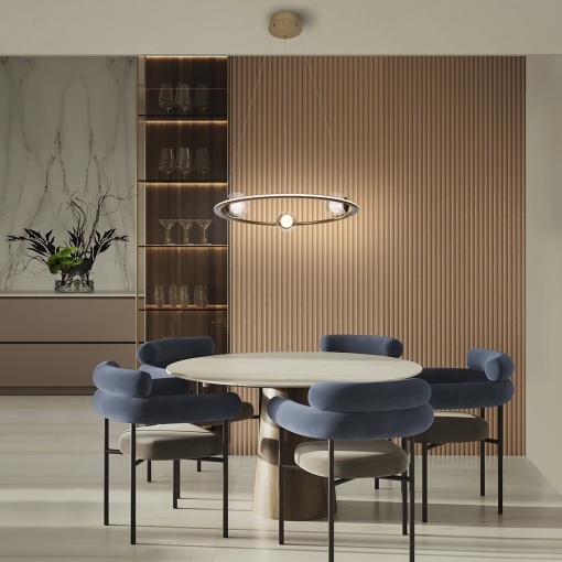 LUSTRA/PLAFONIERA TIRSA, 60CM, BRONZ/OPAL/TRANSPARENT, DIN METAL, STICLA SI SILICON, STIL MODERN