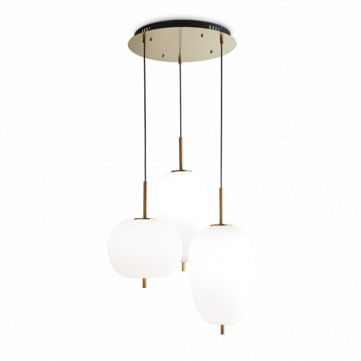LUSTRA UMILE SP3, ALB, DIN STICLA, STIL MODERN