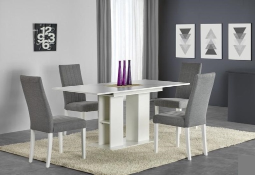 MASA EXTENSIBILA DINING KORNEL ALB DESIGN MODERN HALMAR