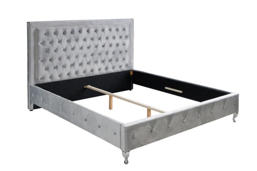 PAT DUBLU, EXTRAVAGANCIA 180CM, GRI ARGINTIU, DESIGN MODERN