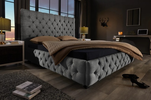 PAT, PARIS CHESTERFILED, 180X200CM, MATERIAL DE IN GRI, ARTIM GROUP SELECTION