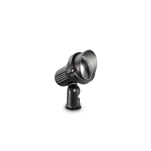 PROIECTOR TERRA PR1 SMALL, NEGRU, DIN ALUMINIU, STIL MODERN