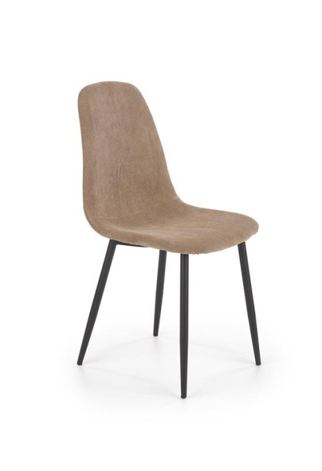 SCAUN DINING K387 BEJ/NEGRU STIL MODERN HALMAR
