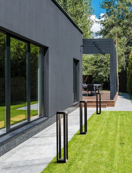 STALP EXTERIOR ROYAL O019FL-L12GR3K , DIN ALUMINIU, STIL MODERN, MAYTONI