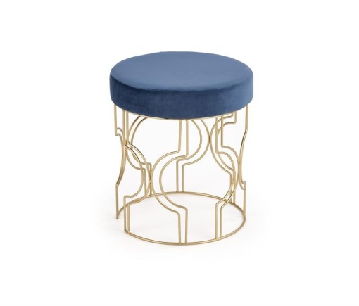 TABURET FERRERO ALBASTRU GRANIT/AURIU STIL MODERN HALMAR