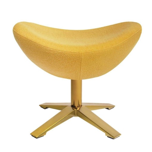 TABURET-SUPORT PENTRU PICIOARE MUSTAR 13/AURIU EGG SZEROKI GOLD, STIL MODERN B2