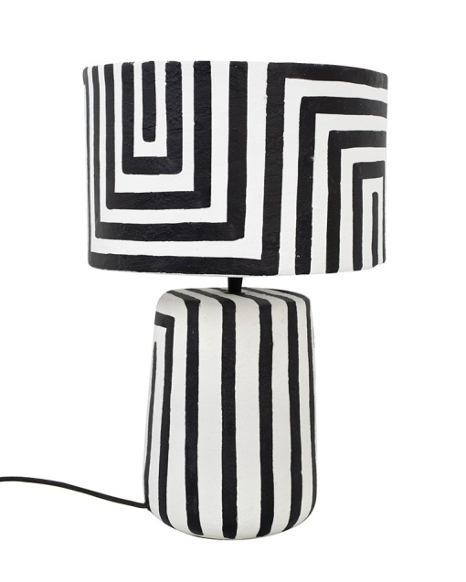 VEIOZA STRICE 44 CM, ALB/NEGRU, CONFECTIONATA DIN HARTIE, STIL MODERN