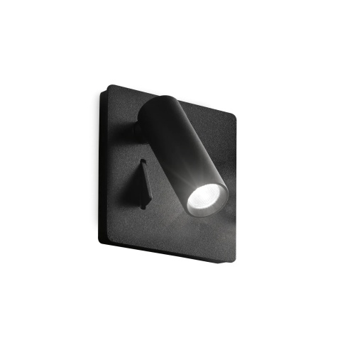 APLICA LITE AP, NEGRU, DIN ALUMINIU, STIL MODERN