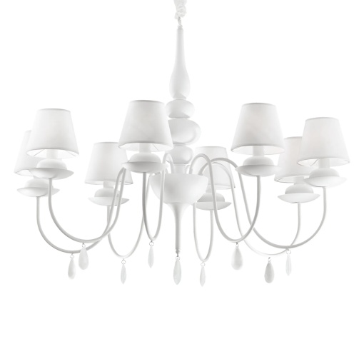 CANDELABRU BLANCHE SP8, ALB, DIN METAL, STIL CLASIC