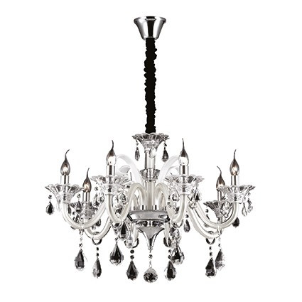 CANDELABRU CRISTAL COLOSSAL SP8, IVORY, DESIGN CLASIC, IDEAL LUX