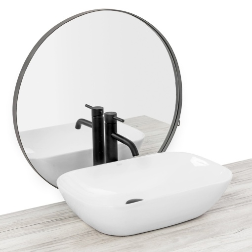 LAVOAR REA CLAUDIA 9447, ALB, 51 CM, DIN CERAMICA, CALITATE SUPERIOARA