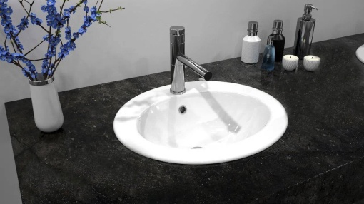 LAVOAR REA INCASTRAT MAGARI, 50 CM, ALB, DIN CERAMICA, CALITATE SUPERIOARA