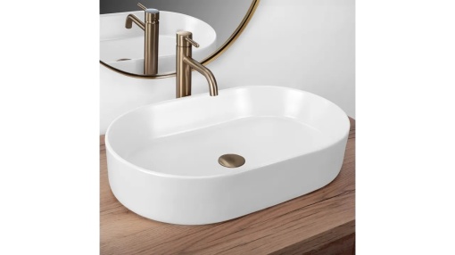 LAVOAR REA NADIA, ALB MAT, 61 CM, DIN CERAMICA, CALITATE SUPERIOARA