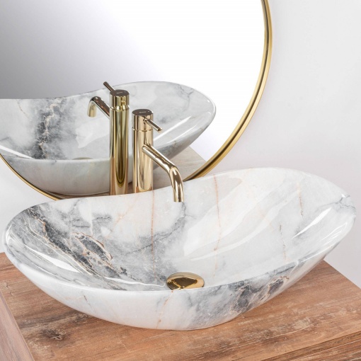 LAVOAR REA ROYAL, GRANIT, 60,5 CM, EFECT DE MARMURA, DIN CERAMICA, CALITATE SUPERIOARA