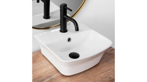 LAVOAR REA SELMA, ALB, 34 CM, DIN CERAMICA, CALITATE SUPERIOARA
