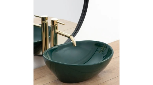 LAVOAR REA SOFIA, VERDE, 41 CM, DIN CERAMICA, CALITATE SUPERIOARA