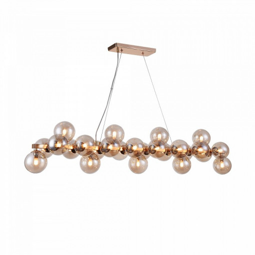 LUSTRA DALLAS MOD547PL-25G, DIN METAL SI STICLA, STIL MODERN, MAYTONI