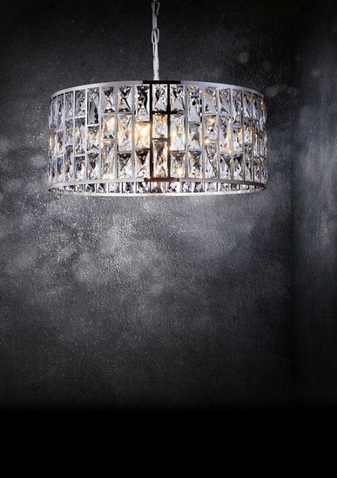 LUSTRA GELID MOD184-PL-04-CH , DIN METAL SI CRISTAL, STIL MODERN, MAYTONI