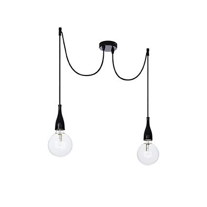 LUSTRA MINIMAL SP2 NERO OPACO - IDEAL LUX